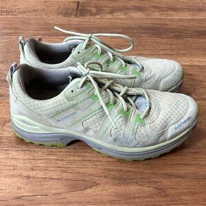 Lowa Innox Evo Lo Hiking Shoes Lightweight Tan Green Women’s Size 7.5